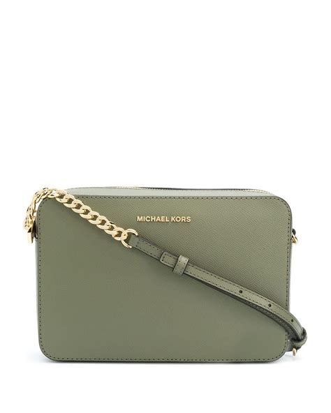 michael kors jet set crossbody green|michael kors jetsetter crossbody.